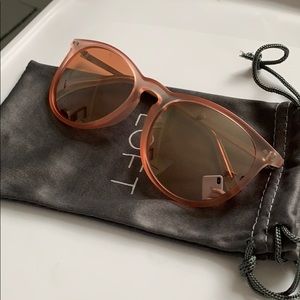 pink matte sunglasses